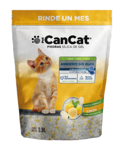Piedras de Sílica Gel Limón CanCat x 3,8Lts