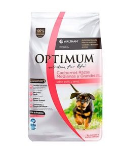 Optimum Perros Cachorros Raza Mediana y Grande x 15Kg