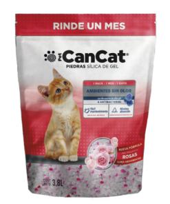 Piedras de Sílica Gel Rosas CanCat x 3,8Lts