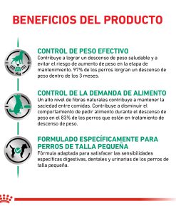 Alternative view of Royal Canin Satiety Support Weigth Management Small Dog x 1,5Kg