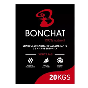 Bonchat Granulado Sanitario Aglomerante de Microbentonita Lavanda x 20Kg