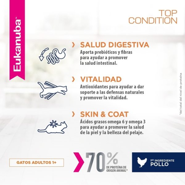 Eukanuba Gato Adulto Top Condition x 7.5kg - Image 4