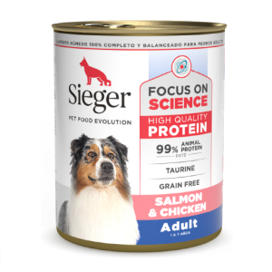 Sieger Wet Adult Salmon & Chicken Lata 6x340gr