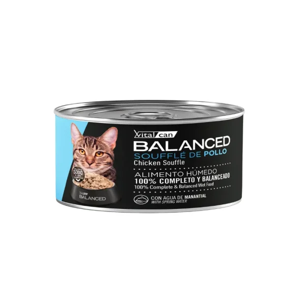 Balanced Souffle Pollo Gato Adulto 85Grs x 12Uds