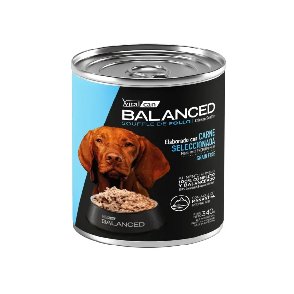Balanced Souffle Cordero Perro Adulto 340Grs x 12Uds