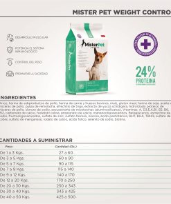 Alternative view of Mister Pet Perros Adultos Weight Control x 15kg
